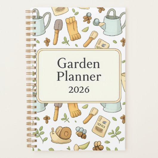 🌱📒 Garden Planner 2026 🐌🧤 (Voorkant)
