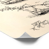 Garden Plough 1886 Patent Art Old Peper Poster (Hoek)