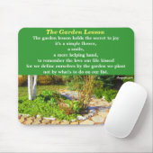 Garden Poetry Quote Muismat (Met muis)