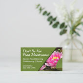 Garden Pond Maintenance Visitekaartje (Staand voorkant)