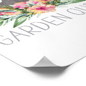 Garden Queen Boho Waterverf Gardener Poster (Hoek)