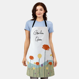 Garden Queen Schort Floral Custom Gardener Gift