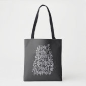 Garden Quote Hand Lettered Tote Bag (Voorkant)