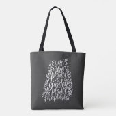 Garden Quote Hand Lettered Tote Bag (Achterkant)