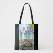 Garden Rabbit Canvas tas (Voorkant)