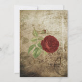 Garden Red Rose Party | Uitnodiging (Achterkant)