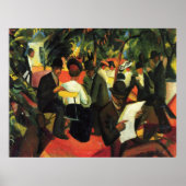 Garden Restaurant, van August Macke Poster (Voorkant)