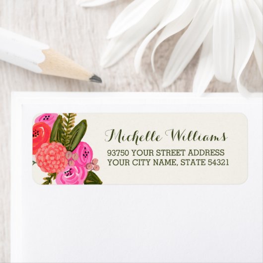  Garden Return-adreslabels Etiket (Insitu)