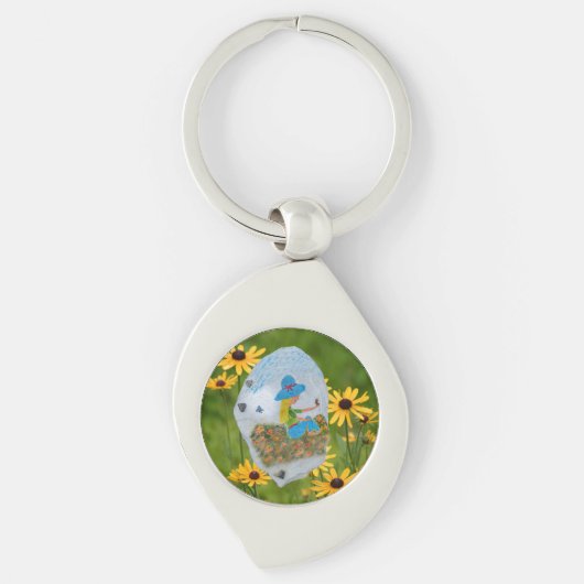 Garden Rock Painting Sleutelhanger (Voorkant)