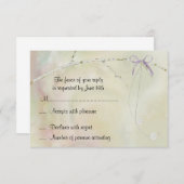 Garden Romance RSVP-reactiekaart RSVP Kaartje (Voorkant / Achterkant)