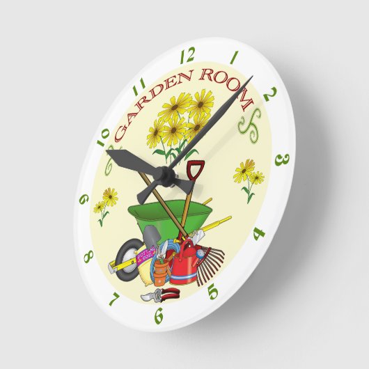 Garden Room Clock Ronde Klok (Hoek)