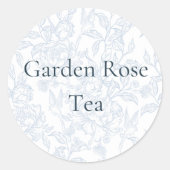 Garden Roos Tea Label (Voorkant)