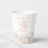 Garden Roos Vrijgezellenfeest Tea Party Papieren Bekers (Voorkant)