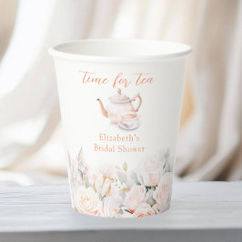 Garden Roos Vrijgezellenfeest Tea Party Papieren Bekers