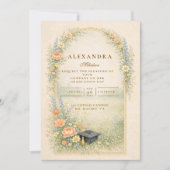 Garden Rose Graduation Celebration Kaart (Voorkant)