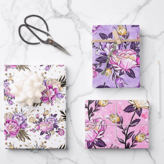 Garden Roses Inpakpapier Vel (Voorkant)