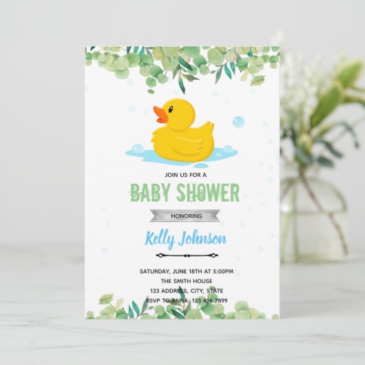 Garden rubbereend kaart (Staand voorkant)