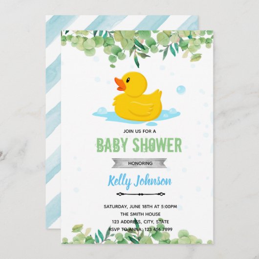 Garden rubbereend kaart (Voorkant / Achterkant)