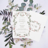 Garden Sage Green Save the Date Uitnodiging