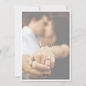 Garden Sage Green Save the Date Uitnodiging Foto (Achterkant)