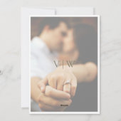 Garden Sage Green Wedding Fotouitnodiging Feestdagenkaart (Achterkant)