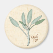 Garden Sage Herb Magnet (Voorkant)