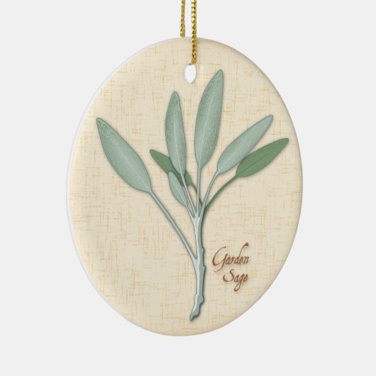 Garden Sage Herb Ornament (Rechts)