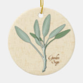 Garden Sage Herb Ornament (Voorkant)