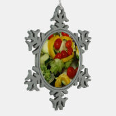 Garden Salad, vers Tin Sneeuwvlok Ornament (Links)