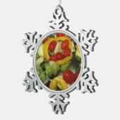 Garden Salad, vers Tin Sneeuwvlok Ornament (Rechts)