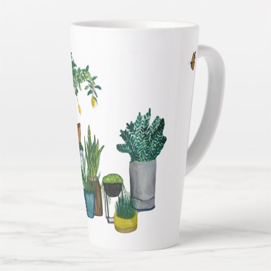 Garden Sanctuary Latte Mok (Rechterhoek)