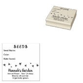 Garden Saved Seeds Bijen Design Rubberstempel (Gestempeld)