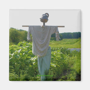Garden Scarecrow Natuur Fotografie Magneet