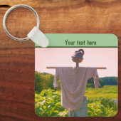 Garden Scarecrow Natuur op maat Sleutelhanger (Voorkant)