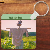 Garden Scarecrow Natuur op maat Sleutelhanger (Achterkant)
