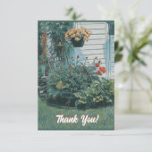 Garden Scene Bedankkaart (Staand voorkant)