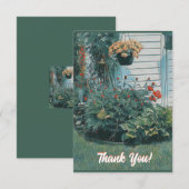 Garden Scene Bedankkaart (Voorkant / Achterkant)