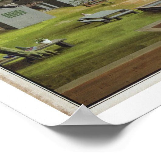 Garden Scene, c.1820-40 (m/c op papier) 3 Poster (Hoek)