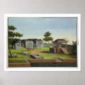 Garden Scene, c.1820-40 (m/c op papier) 3 Poster (Voorkant)