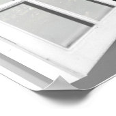 Garden Scene Fake Window Uitzicht 3D Poster (Hoek)