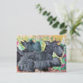 Garden Scottish Terriers Briefkaart (Staand voorkant)
