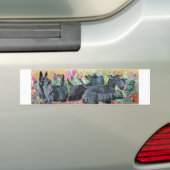Garden Scottish Terriers Bumpersticker (Op auto)