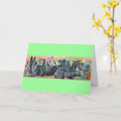 Garden Scottish Terriers Kaart (Gele Bloem)