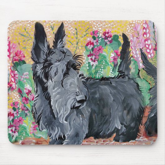 Garden Scottish Terriers Muismat (Voorkant)