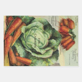 Garden Seed Packet Birthday Inpakpapier Vel (Voorkant 2)