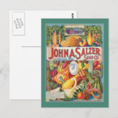 Garden Seed Packet Post Card Briefkaart (Voorkant / Achterkant)