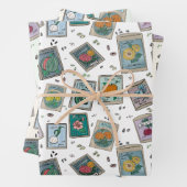 Garden Seed Packs Papieren Set van 3 Inpakpapier Vel (In situ)