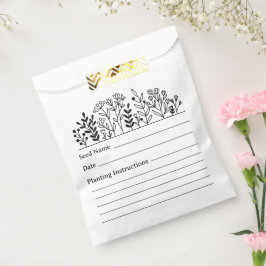 Garden Seed Saving Envelope Bedankzakje