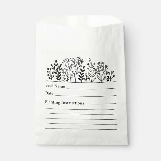 Garden Seed Saving Envelope Bedankzakje (Voorkant)