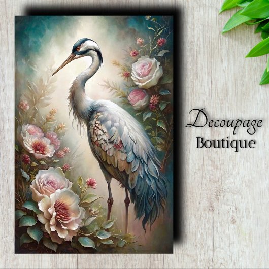 Garden Sentinel Decoupage Tissuepapier